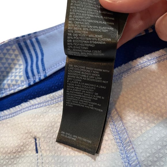 The North Face Women's Regular Striped Board Shorts Back Pocket Size 10 - Picture 5 of 10